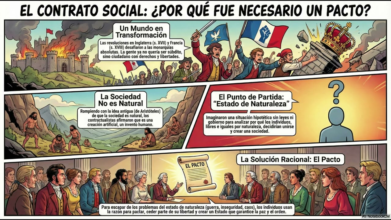 ⚖️Contractualistas: contrato social y Leviatán. Historia.Filosofía desarrollo profesional -Podcast.