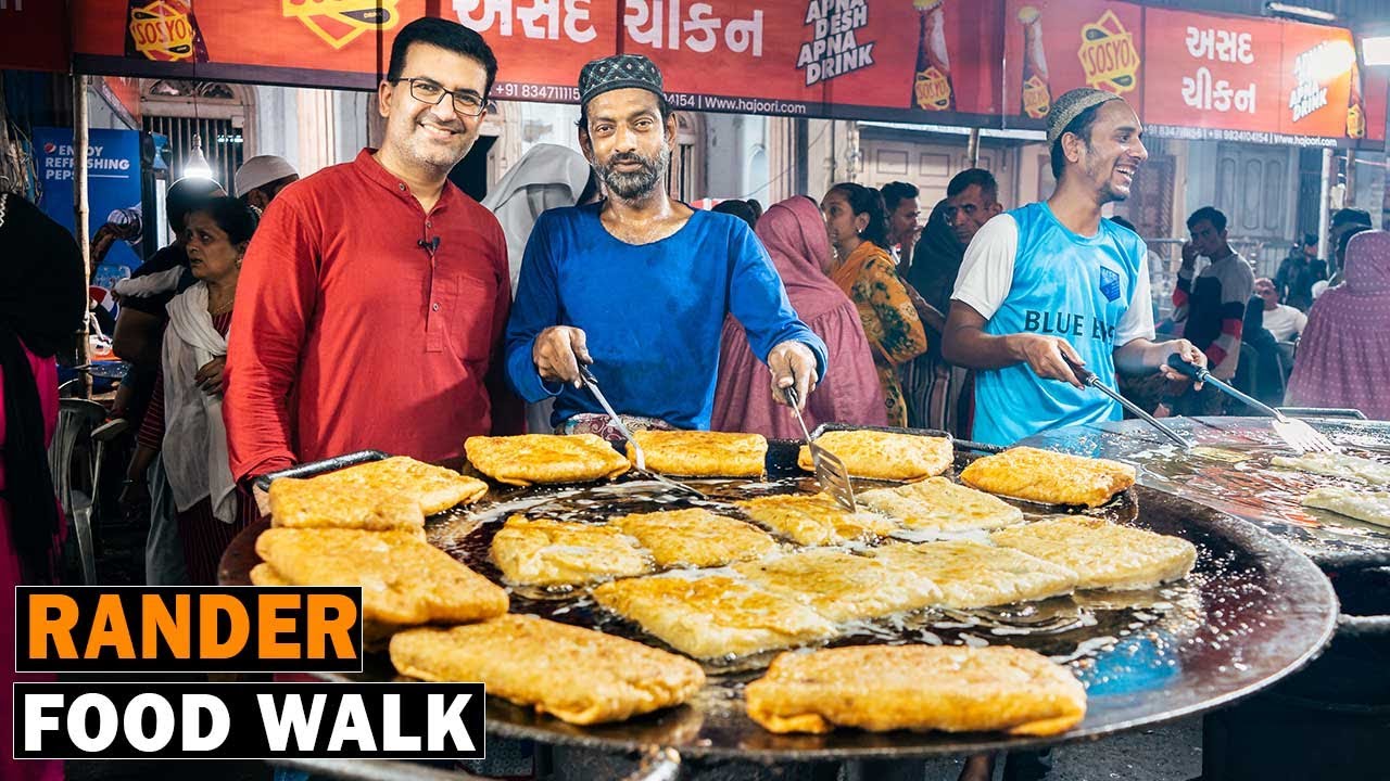 RANDER Ramzan Food Walk I Flavors of BURMA in SURAT I Rangooni Paratha, Khawsa, Silver  Foil Chicken