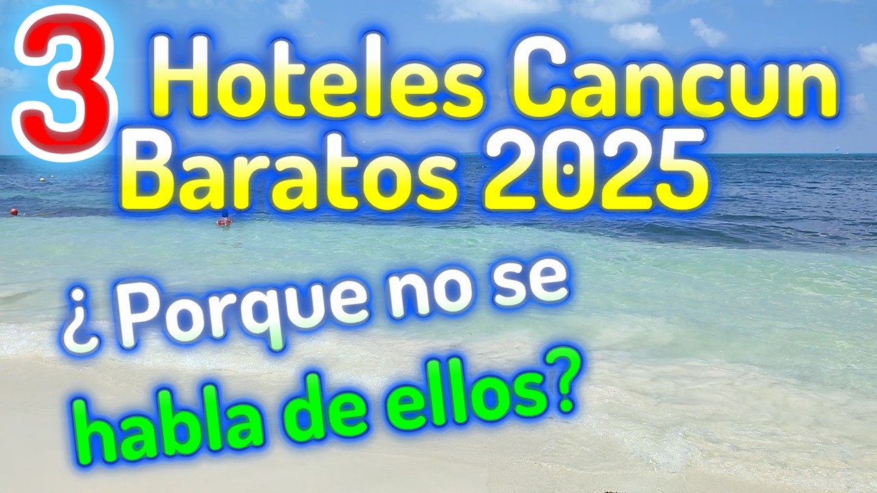 🔴¿ PRECIOS ? Hoteles a PIE DE PLAYA baratos ZONA HOTELERA CANCUN - hoteles BUENOS bonitos y BARATOS