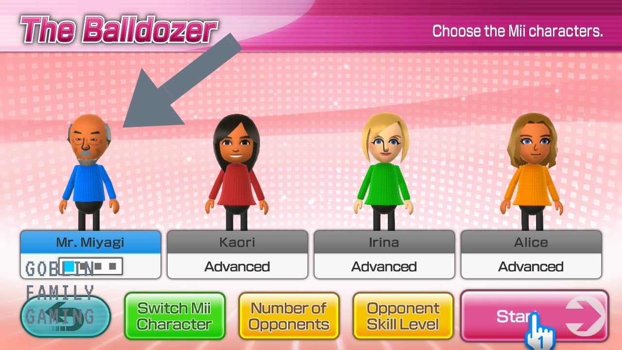 Wii Party U | The Balldozer (Celebrity Edition) | Mr. Miyagi v Karoi Irina Alice