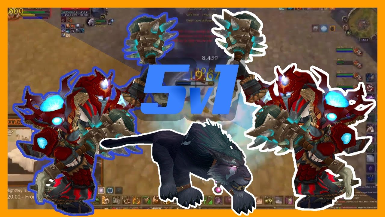 Sodapoppin VS Five Enhancement Shamans!