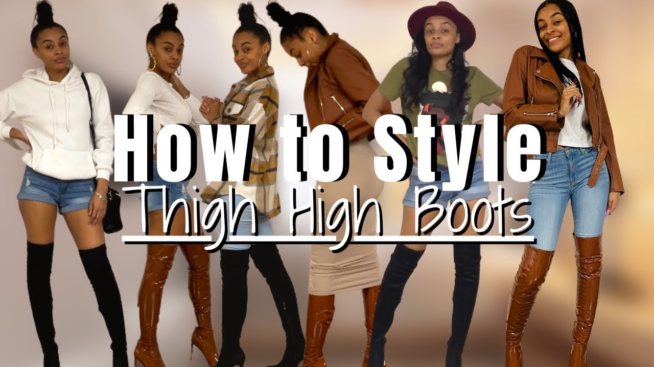 How To Style Thigh High Boots | 5 UNIQUE Ways