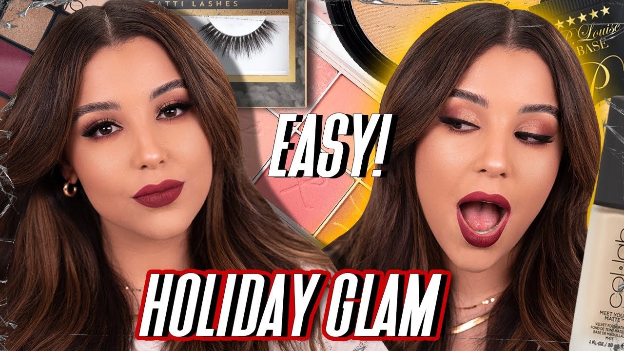 Quick & Easy Holiday Glam Makeup Tutorial using Affordable Makeup Products!