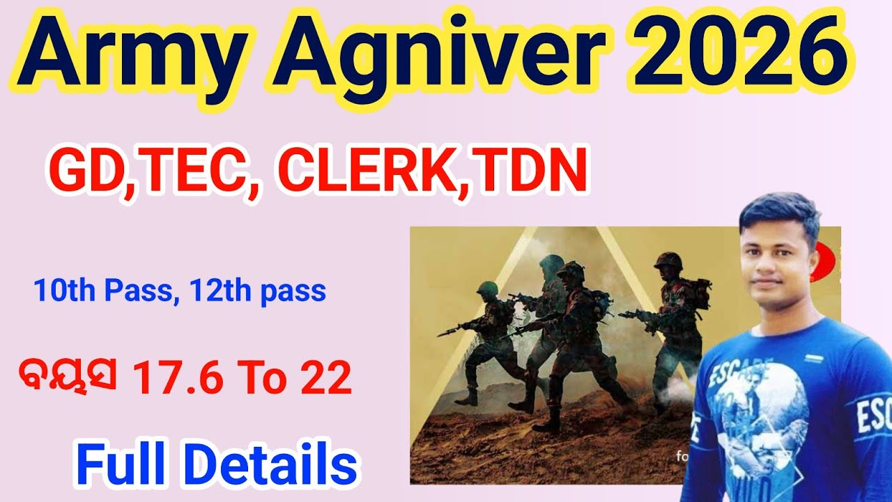 Army recruitment 2026 | GD ,TDN, CLERK, TECNICAL | Full Details | FM Manoj 