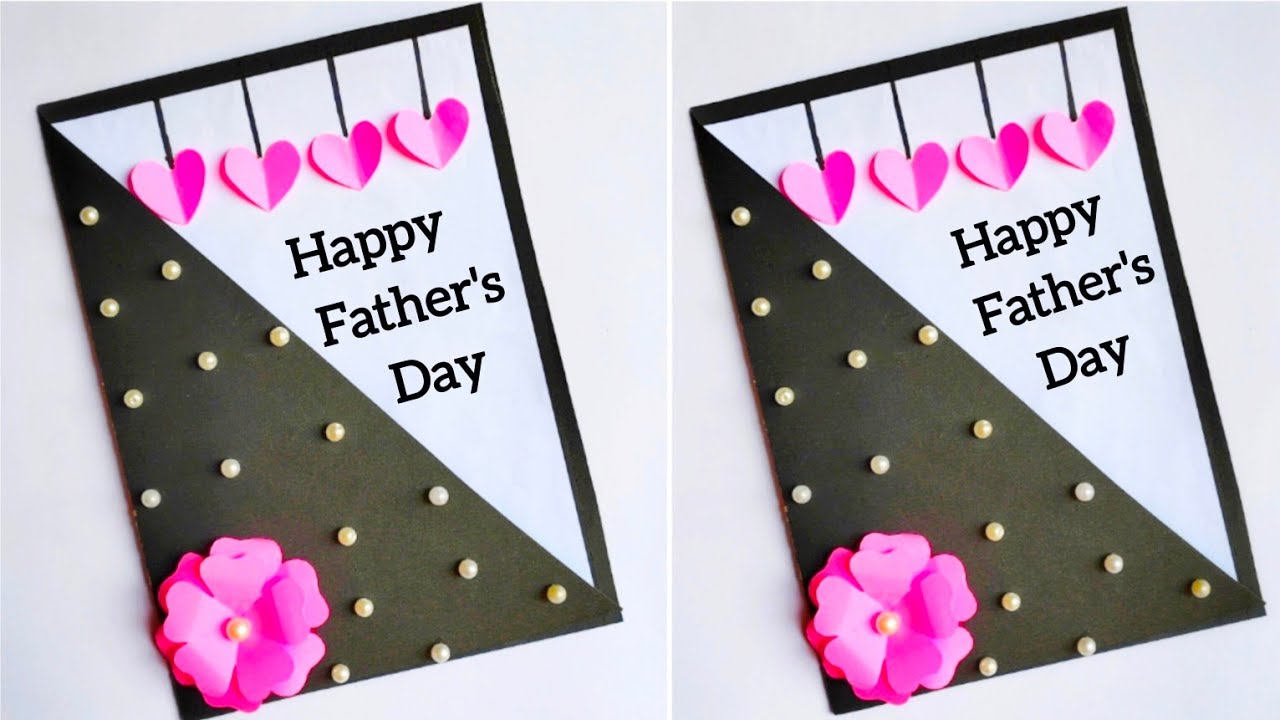DIY - Happy Father's Day Card Making // how to make beautiful father's day card // father's day card
