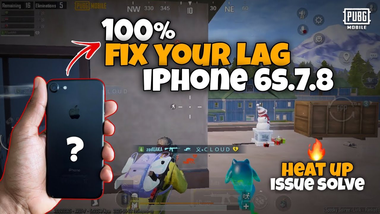 How to Fix iPhone 6s,7,8 Lag in 2025🔥HEAT UP ISSUE SOLVED😍|PUBG MOBILE BGMI | 