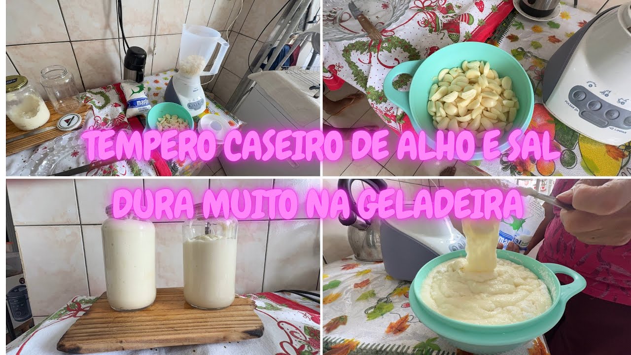 FAZENDO TEMPERO CASEIRO - ALHO E SAL 