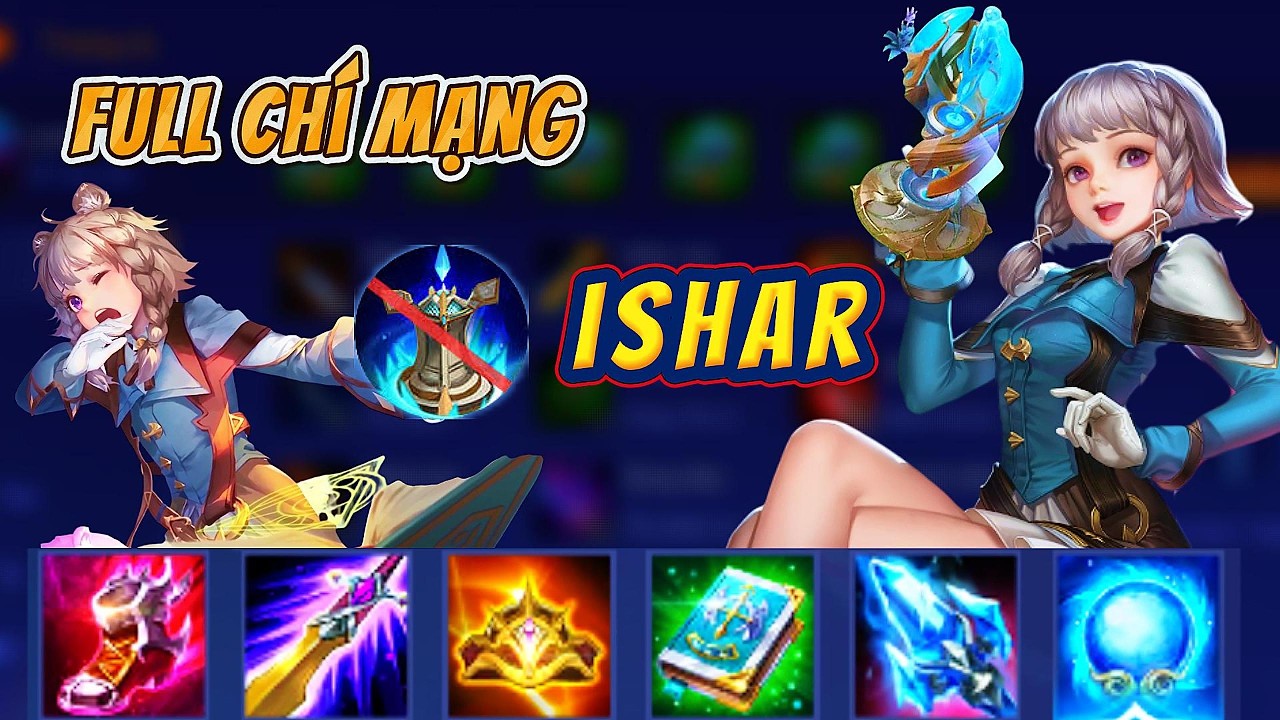 BUILD ĐỒ ISHAR ĐI MID ĐẨY NHÀ NHƯ CẦM CẤM TRỤ 2060  -  InuYashaYK #ishar #lienquan