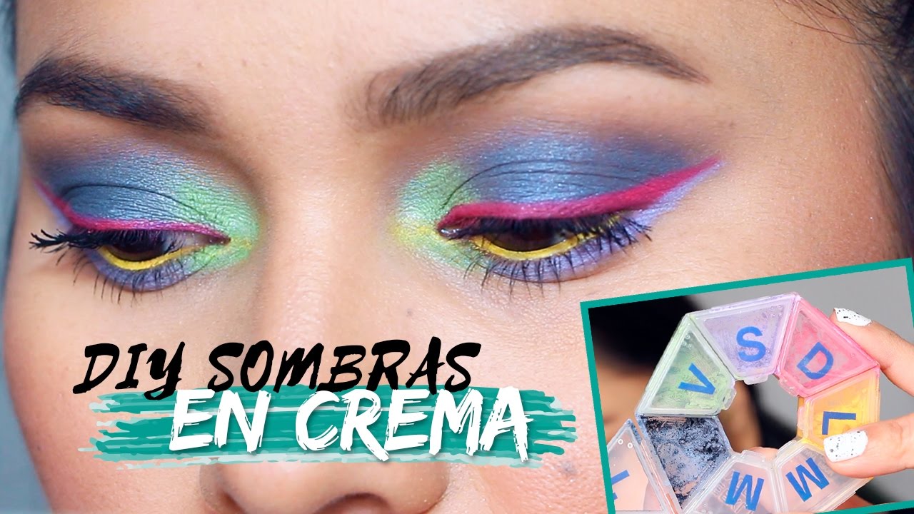 Cómo hacer Sombras en Crema y Delineadores de COLORES!! MUY FÁCIL!! #DIY | Karla Burelo ;)