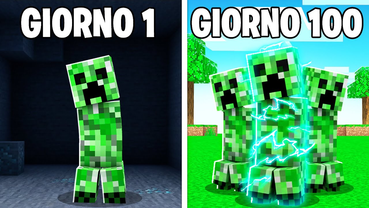 100 GIORNI DA CREEPER SU MINECRAFT