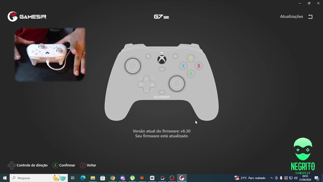 CONTROLE GAMESIR G7 SE - ATUALIZANDO E CALIBRANDO! #gamesirg7se  #atualizar
