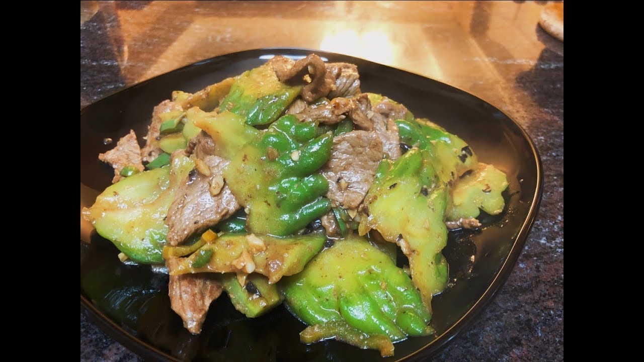如何不愛半生瓜-[豉汁涼瓜炒牛肉]-廣東菜-Stir-fried Beef & Bitter Melon with Black Bean Sauce