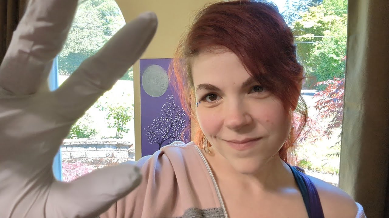ASMR - Ear Massage and Acupressure Roleplay - Soft Spoken Ear Attention - Lotion, Gloves, Tools