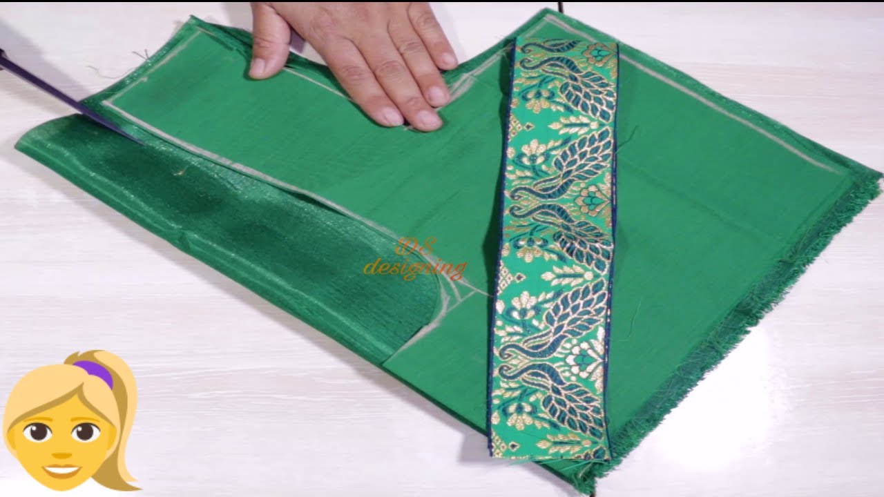 deep Gol Gala blouse back neck design | lace Gol Gala blouse back neck design cutting and stitching