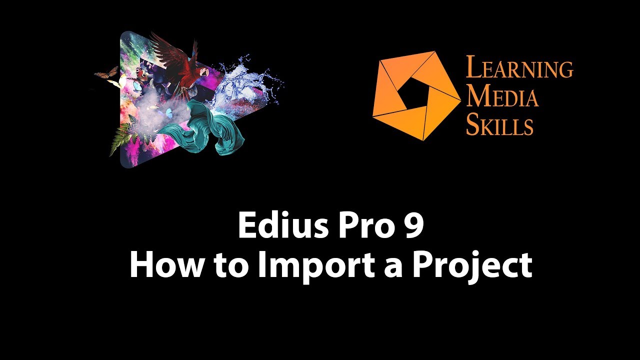 Edius 9: How to Import a Project