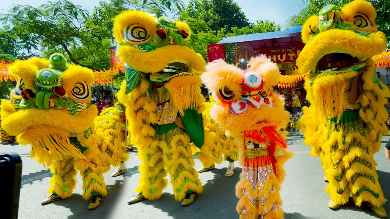 M&uacute;a L&acirc;n Hay Nhất diễu h&agrave;nh L&acirc;n Sư Rồng đo&agrave;n LSR Vy Anh Đường lễ hội Kỳ Y&ecirc;n Đ&igrave;nh T&acirc;n L&acirc;n năm 2025