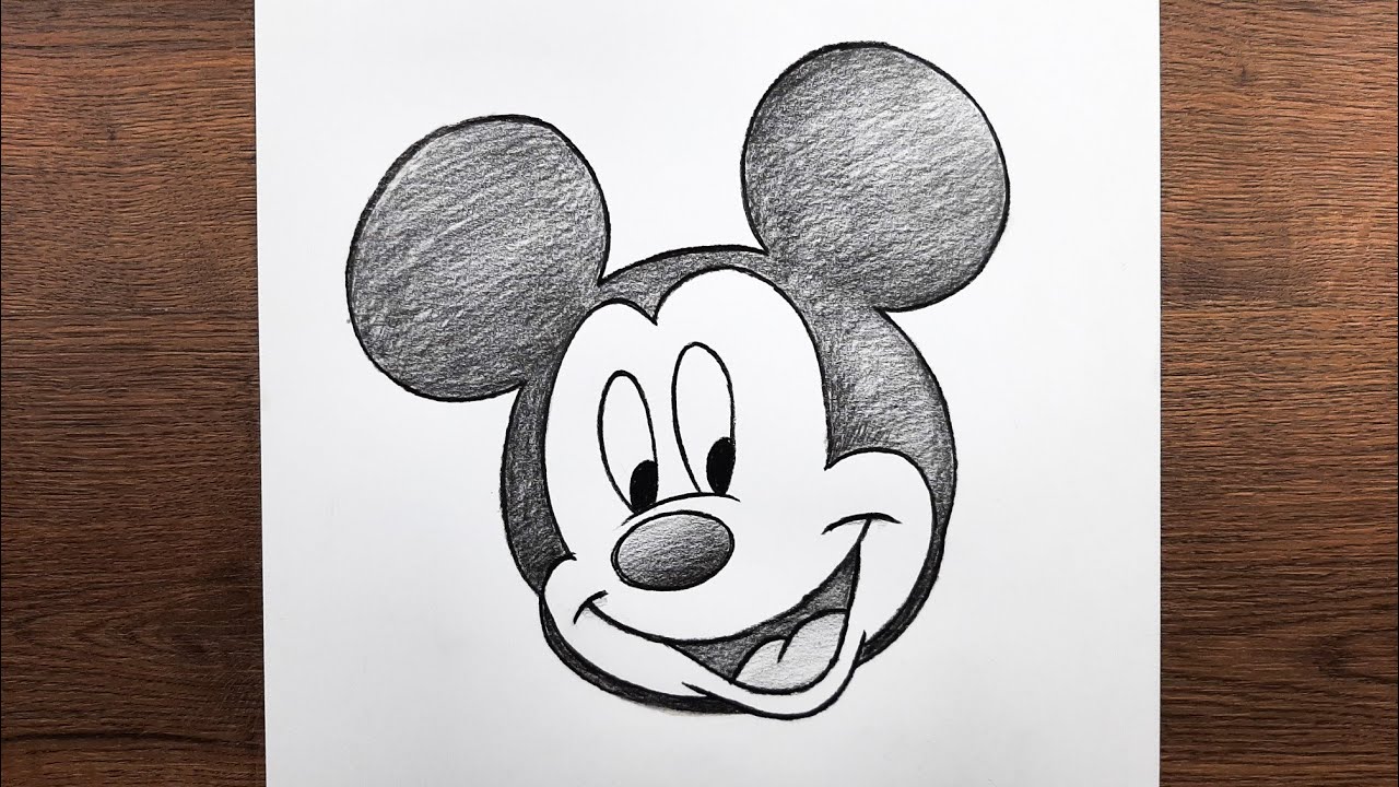 Kolay, öğretici Mickey Mouse resmi çizimi - Adım adım Mickey Mouse nasıl çizilir