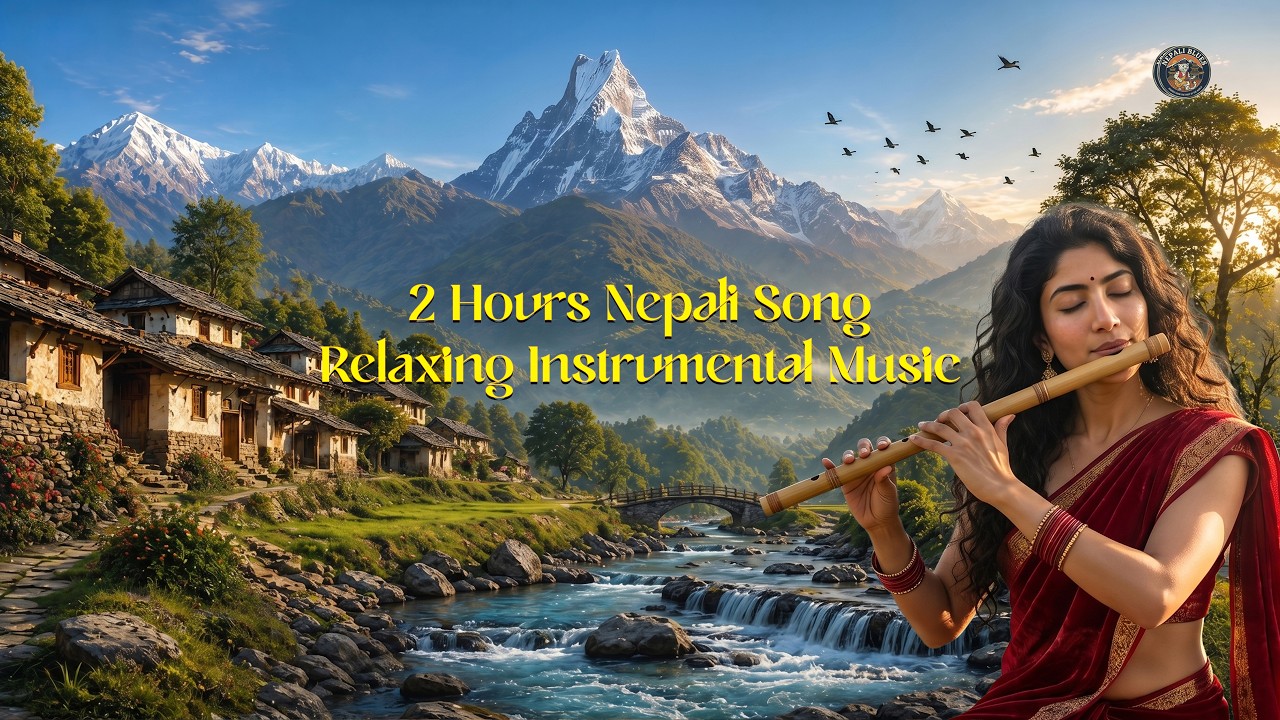 2 Hours Nepali Song Relaxing Instrumental | AI Nepali Music | Relieves Stress | AI Cover |Best Relax