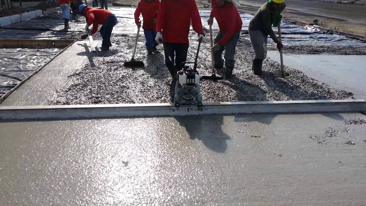 Regua vibratória Screed Demon da MBW
