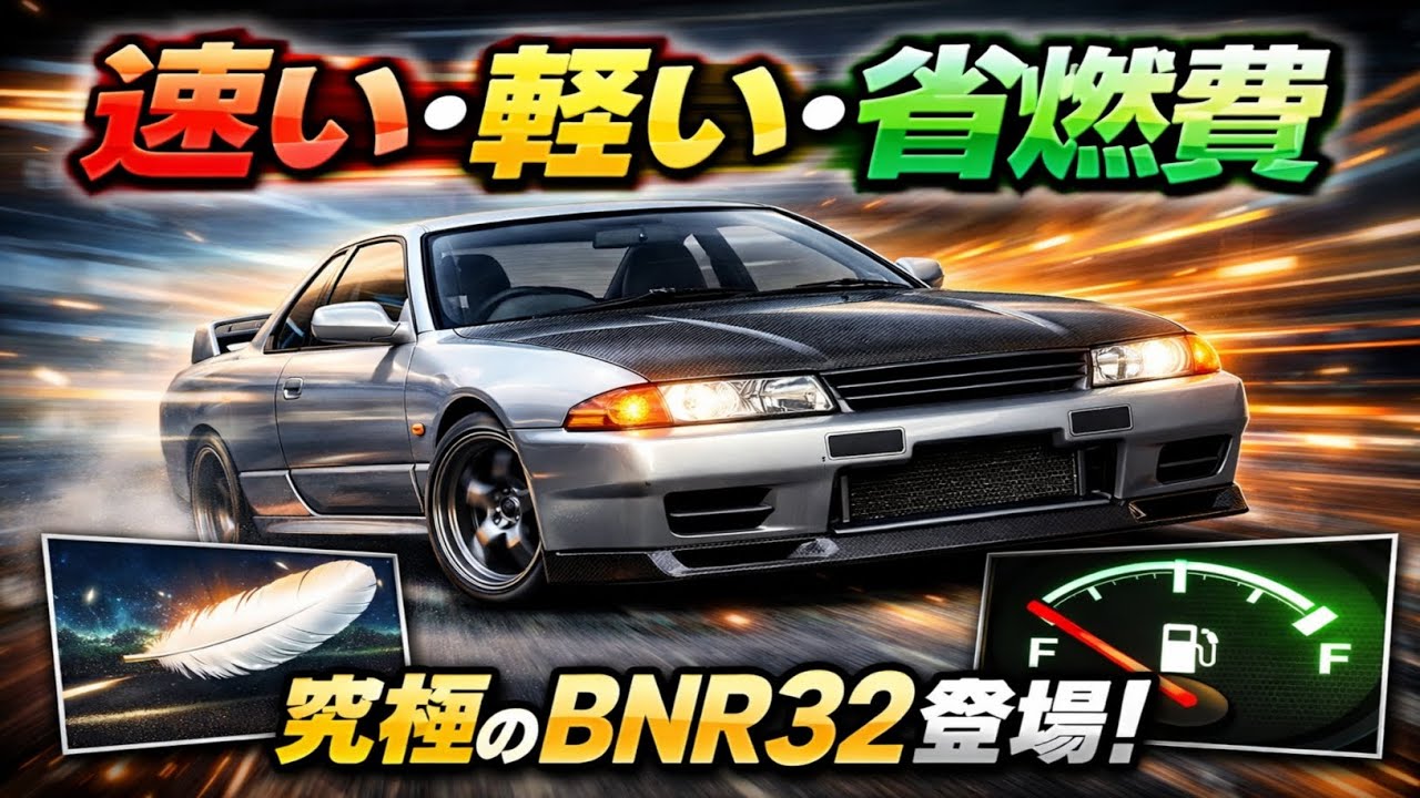 🏎️✨“速い・軽い・省燃費”を全部叶えたBNR32がこちらです…！