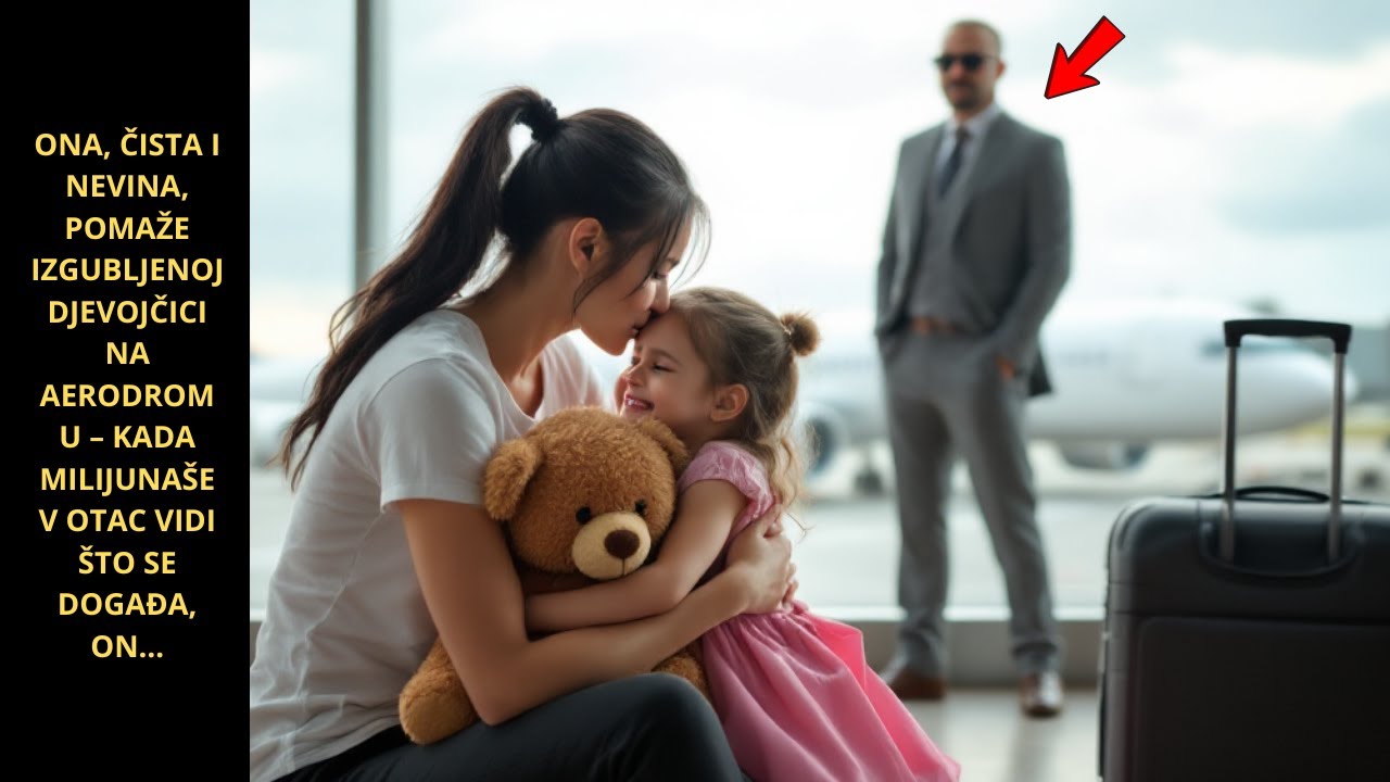 ONA POMAŽE IZGUBLJENOJ DJEVOJČICI NA AERODROMU, OTAC MILIJUNAŠA GLEDA I ŠOKIRAN JE…