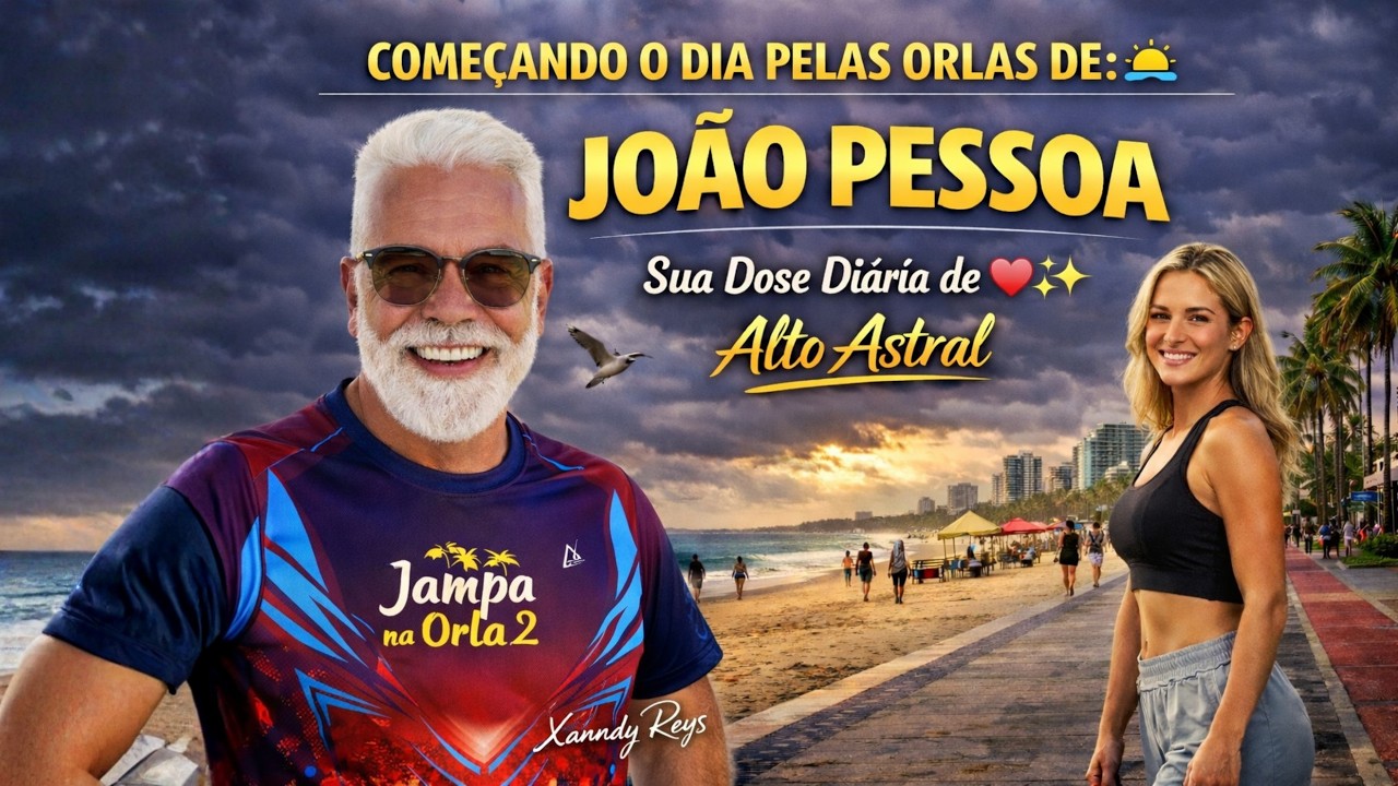 João Pessoa 🌅 Movimento das Orlas Agora | Walking & Biking Live in João Pessoa