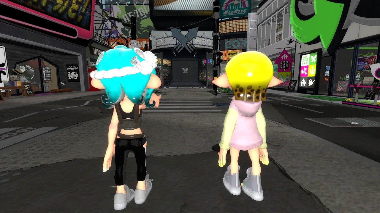 Meggy Clips Animation: Spark and Synthrina return to inkopolis square!