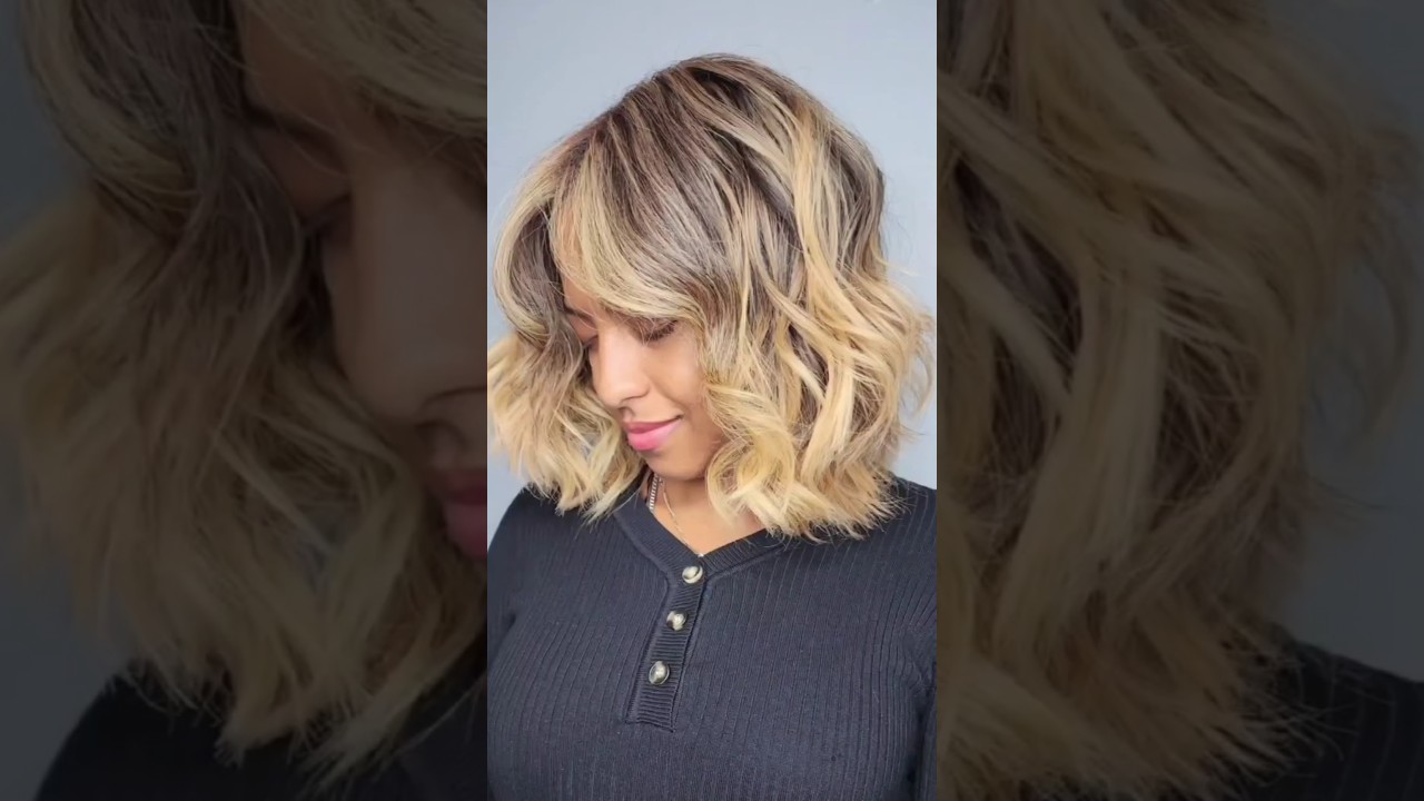 One session blonding on textured hair