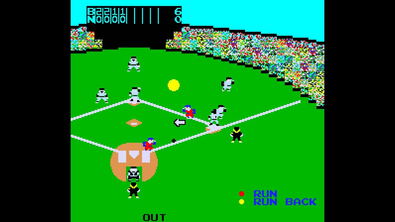 Arcade Game: Champion Baseball 1 & 2 (1983 Alpha Denshi Co. (Sega license))