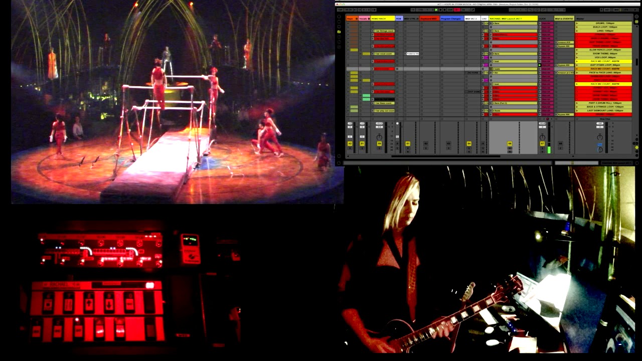 Rachael Wood from the Cirque du Soleil Band Pit