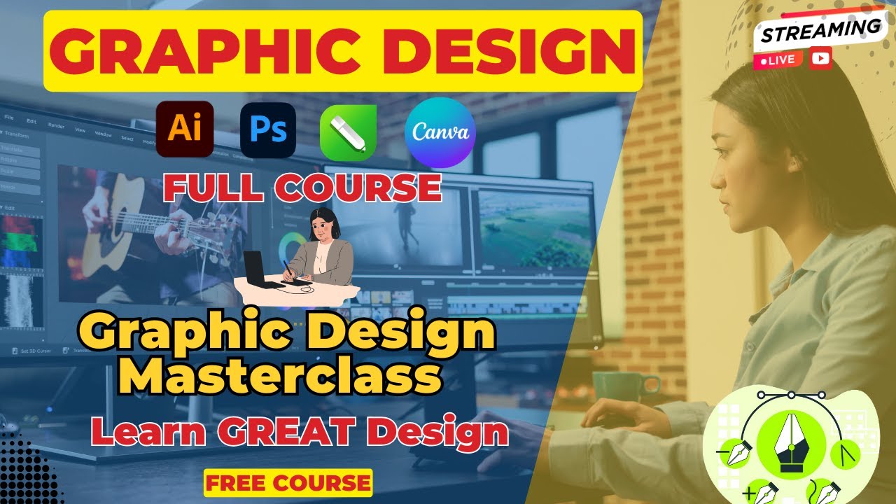 Learn Graphic Design for FREE! Join our full course covering Adobe Photoshop, Illustrator, CorelDRAW