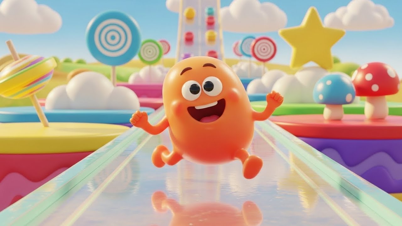 O Wobbly Bean do Fall Guys escorregou da pista e caiu de maneira engraçada 🤣🍬 | Rimas AV1