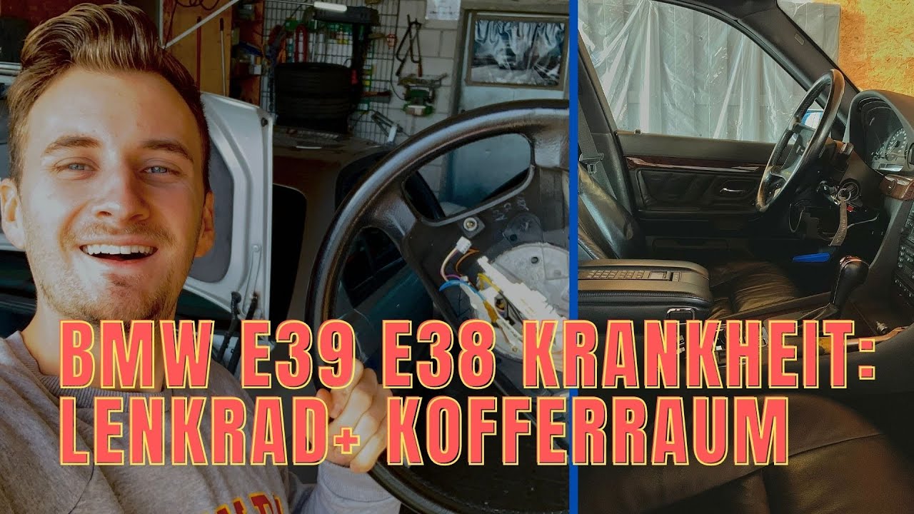 BMW E38 Lenkrad Geräusche beseitigen + Kofferraum Servoöl