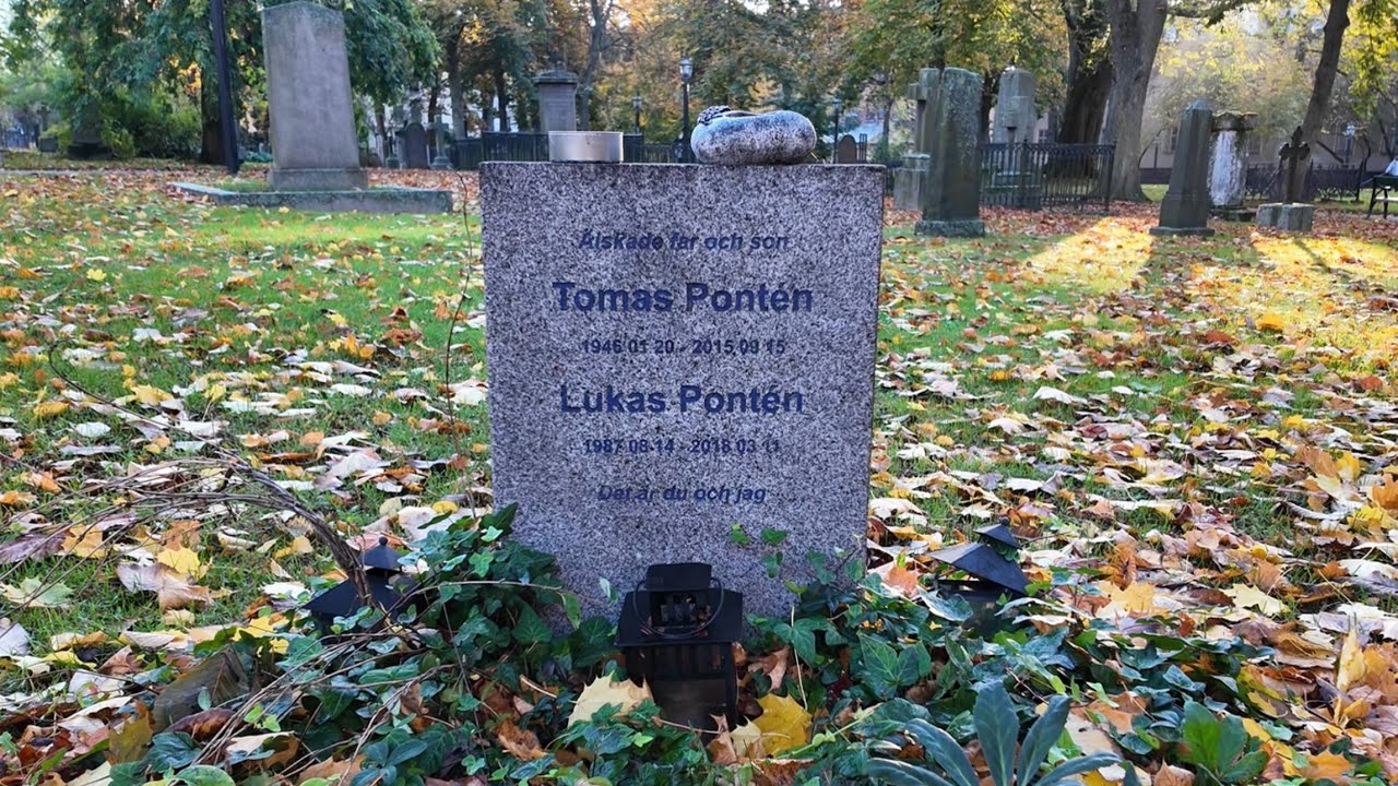 Tomas Pontén grav / Katarina kyrkogård / Stockholm