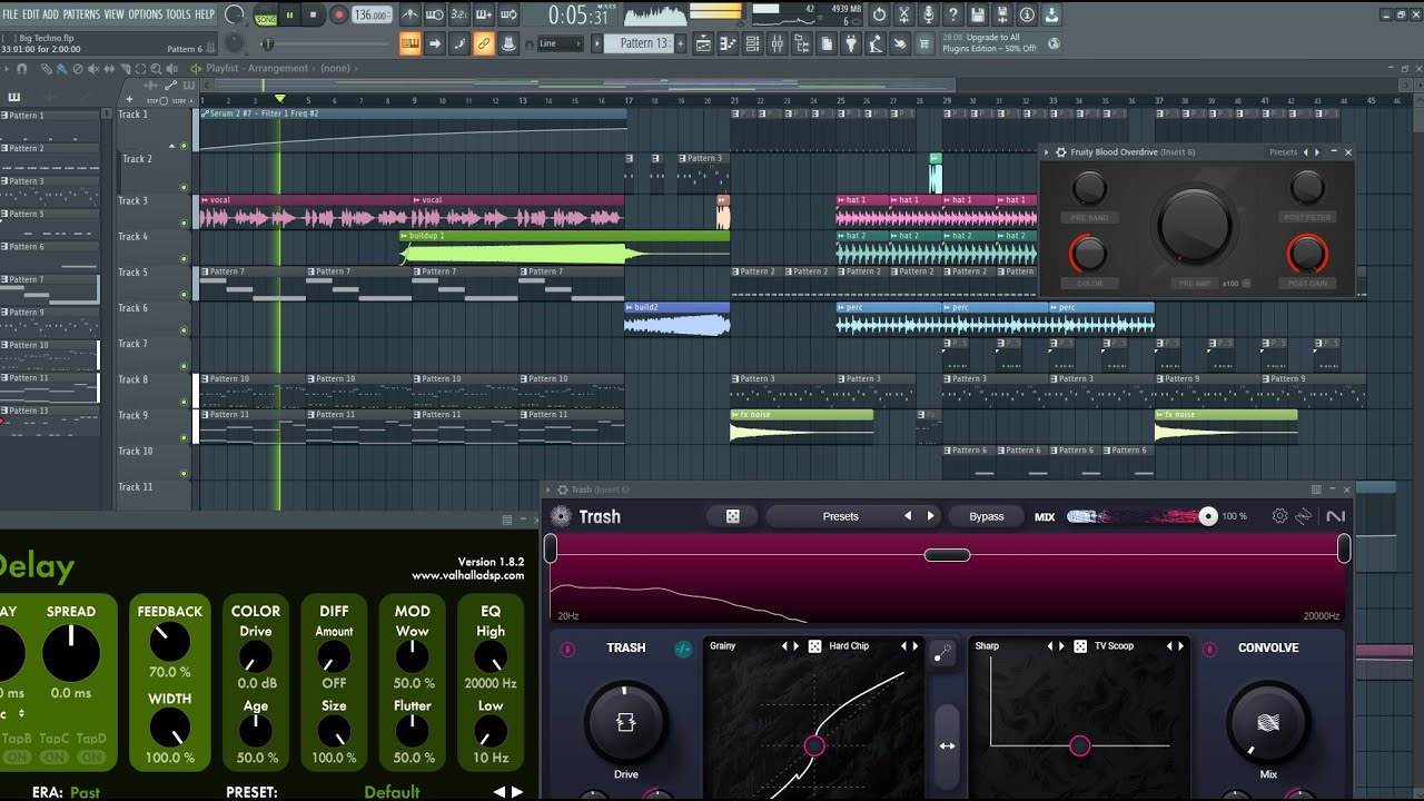 How To Make Big Room Techno - Revealed Style (Flp Studio Project, Serum Presets, MIDI)