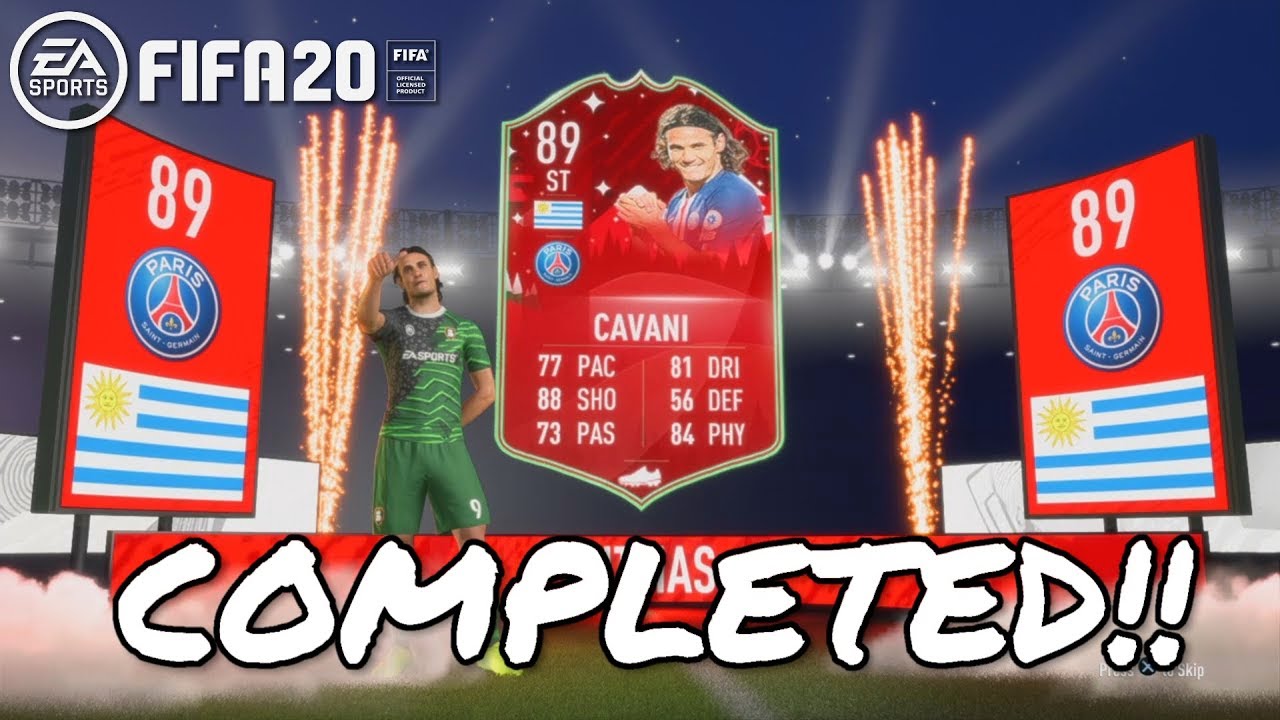 FIFA 20 : FUTMAS Cavani SBC Completed!!