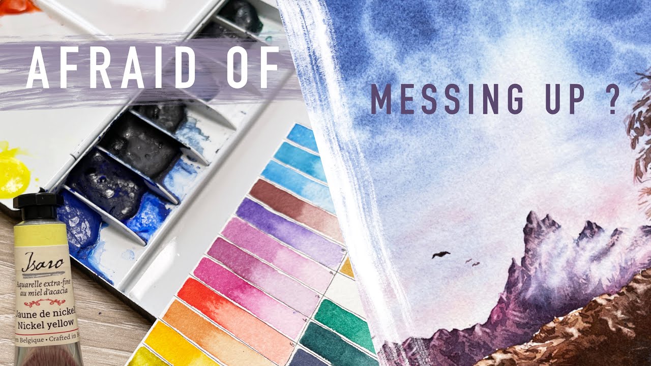 Creating without fear ? | Landscape painting with Isaro watercolors
