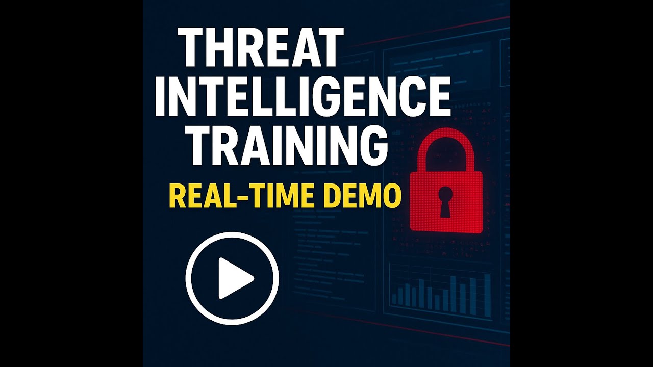 Threat Intelligence Training | Real-Time Demo | SOC Analyst L1-L2-L3 | Cybersecurity