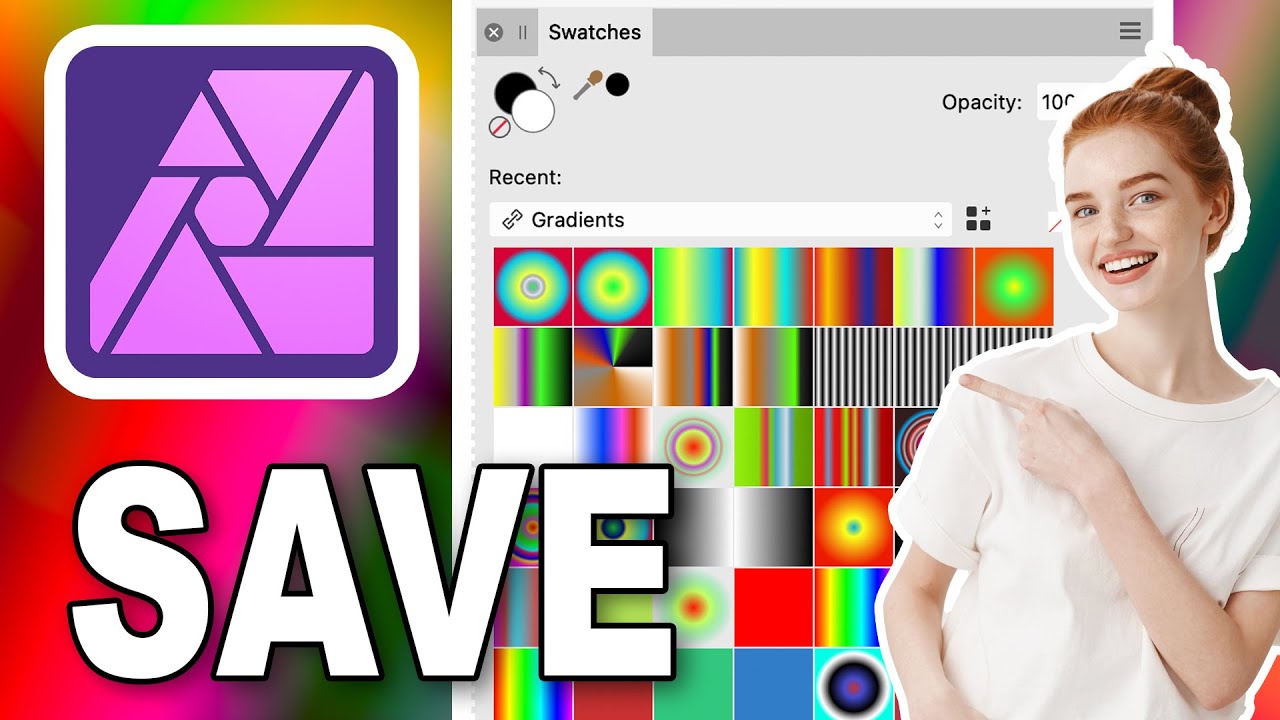Quickly Save Gradient Swatches In Affinity Photo | How To | 