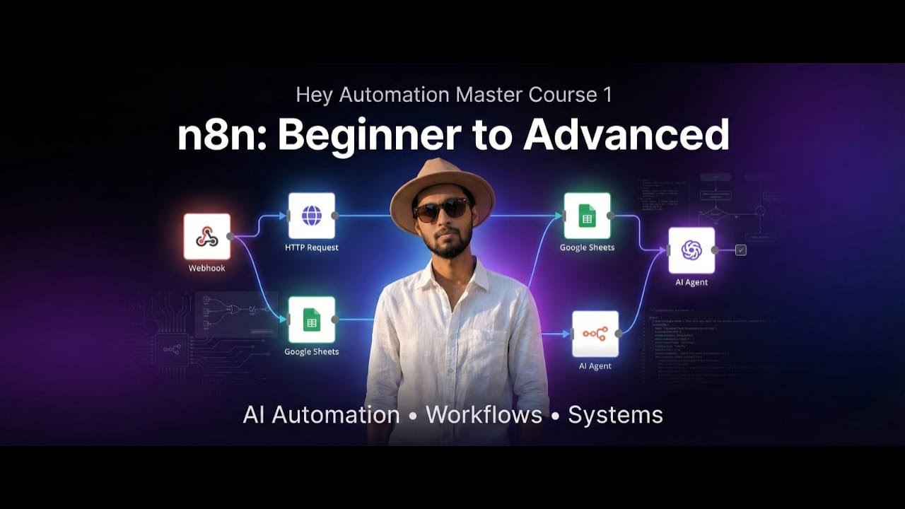 Ai Automation Master Course 1: n8n Foundations | Episode 1