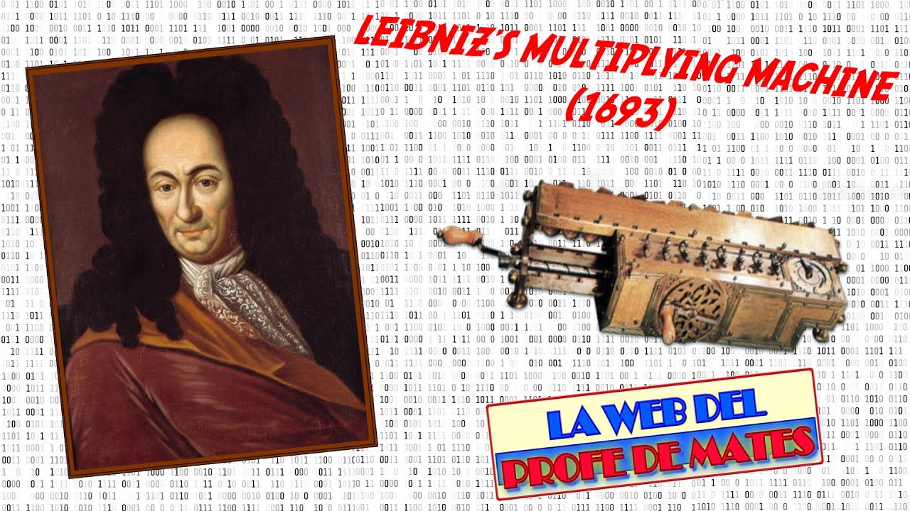 Leibniz's multiplying machine - máquina de multiplicar de Leibniz -Leibniz Multiplikationsmaschine