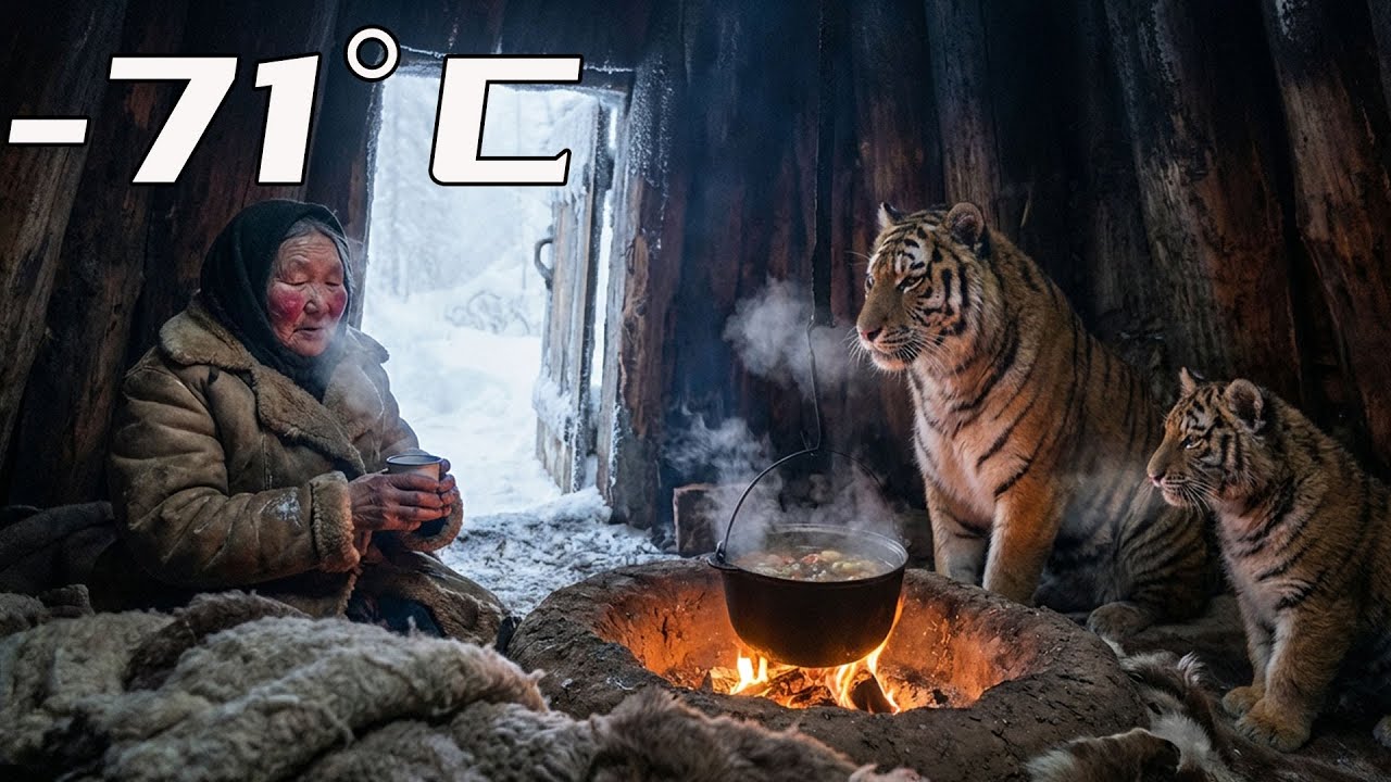 She Dragged Two Frozen Tigers to Her Treehouse… Then Let Them Go Back Into the Blizzard ❄️🐅