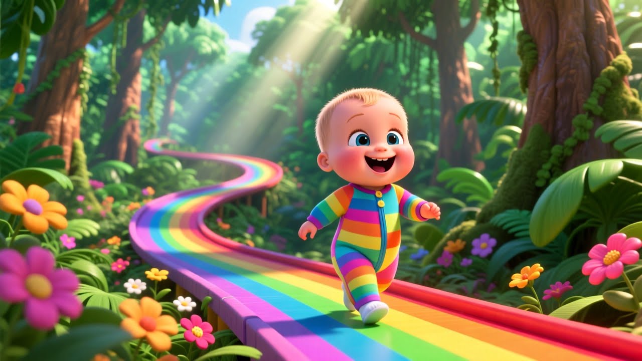 Baby’s Rainbow Hunt 🌈🔍   Fun Kids Song & Preschool Learning Video