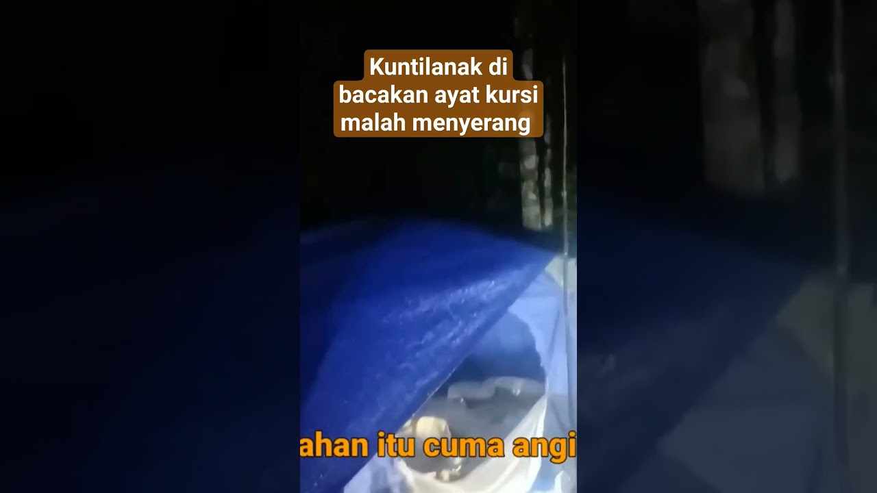 kuntilanak di bacakan ayat kursi malah menyerang balik #campinghoror #solocamping #asmr #kalimantan