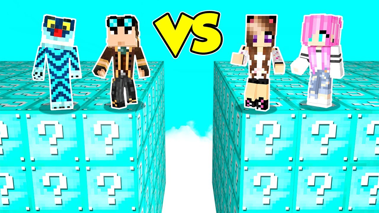 GUERRA DEI LUCKY BLOCK RICCHI SU MINECRAFT! 💎