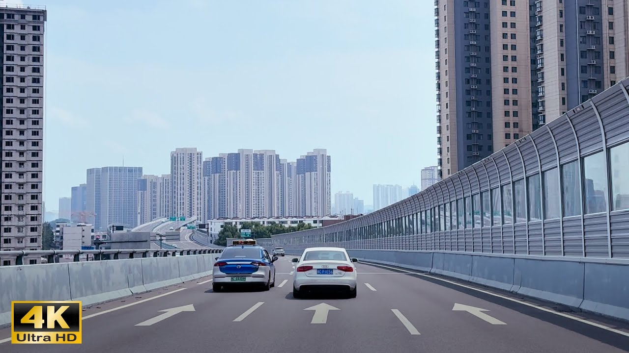 Luoyang - Driving Downtown - The Birthplace of Chinese Civilization - 4K HDR