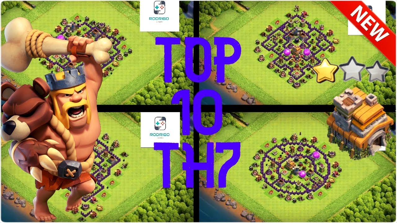 TOP 10 BASE TH7 WAR BASE DESIGN + LINK | ANTI DRAGON | NEW BEST TH7 WAR BASE | CLASH OF CLANS