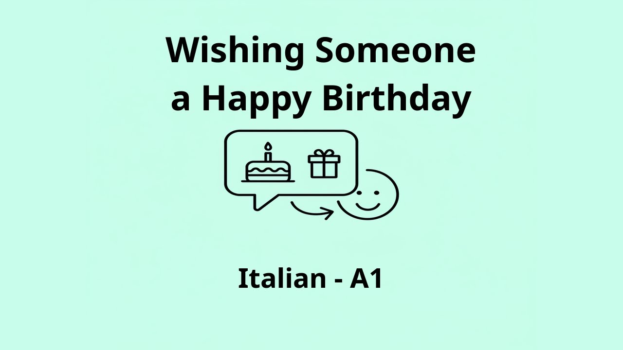 Wishing Someone a Happy Birthday | Italian A1 Listening Practice