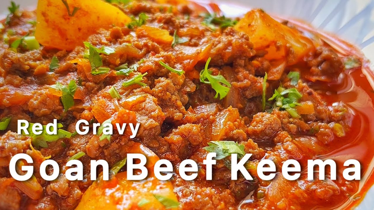 Goan Beef Keema in Red Masala | Beef Mince in Red Curry