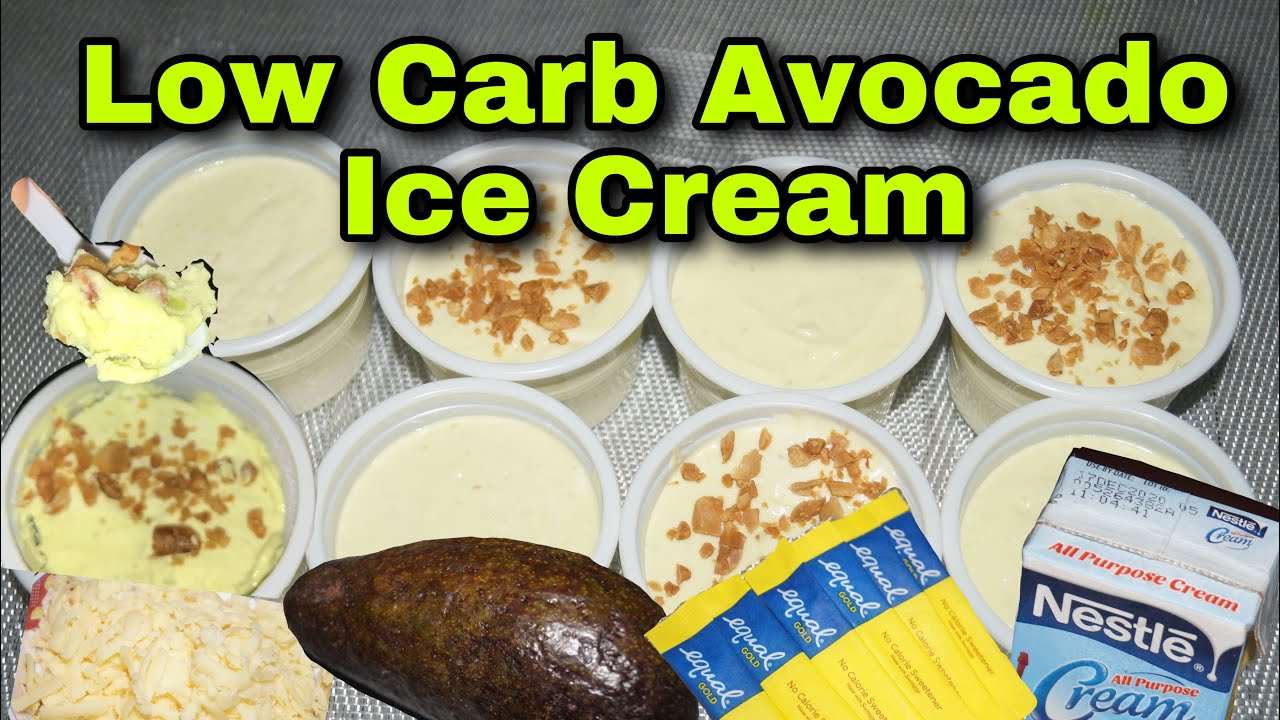 Low Carb/ Keto Avocado Ice Cream | Ron & Sien